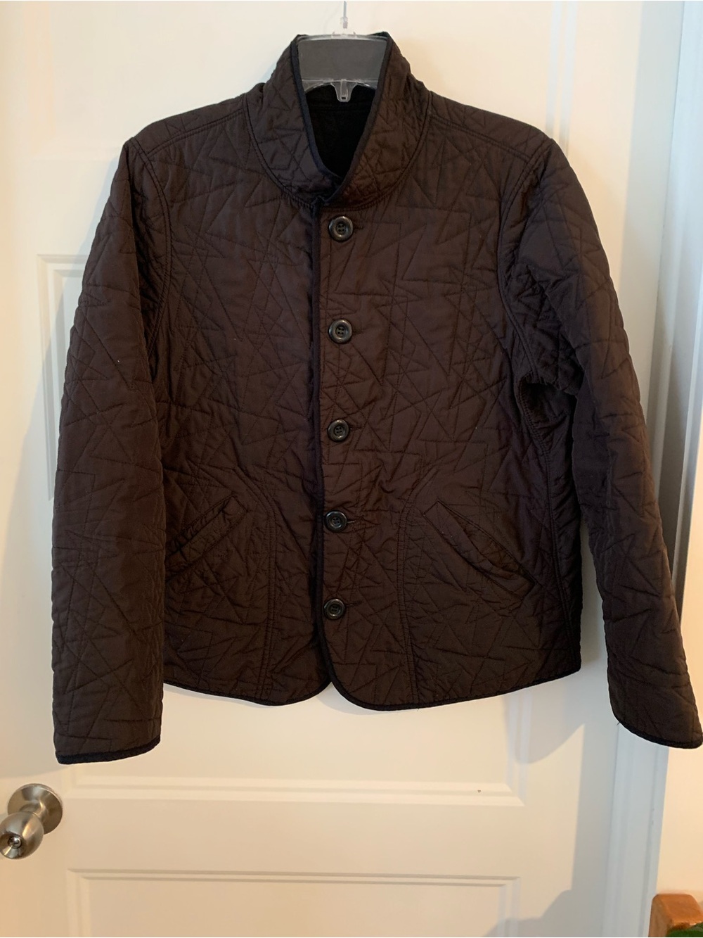 Spanner , women's reversible jacket Dark Brown/ black